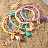 WADORN 260Pcs 4 Style Cowrie Shell Beads SSHEL-WR0001-01-6