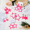 FIBLOOM 6 Pairs 6 Style Fashion Star Acrylic Dangle Stud Earrings with 316 Stainless Steel Pins for Women EJEW-FI0002-52-5