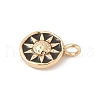 Brass Enamel Pendants KK-Z107-10G-01-2