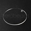 Transparent Acrylic Blank Pendants TACR-Z003-01H-4