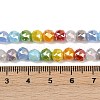 Electroplate Opaque Glass Beads Strands EGLA-G039-04A-02-4