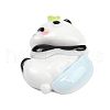 Opaque Panda Resin Cabochons CRES-P037-02E-1