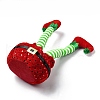 Christmas Cloth Elf Leg Ornaments DJEW-M007-02B-3