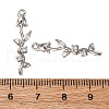 Brass Micro Pave Clear Cubic Zirconia Pendants KK-Z112-43P-3