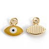 Brass Enamel Pendants KK-M220-03G-J-2