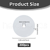 SUPERFINDINGS 200Pcs Silicone Ear Nuts SIL-FH0001-15-2
