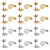 Unicraftale 40Pcs 2 Colors 304 Stainless Steel Stud Earring Findings STAS-UN0056-08-1