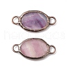 Natural Fluorite Connector Charms G-I324-11R-2