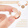 Unicraftale 2 Pairs Stainless Steel Round Stud Earring Finding STAS-UN0050-94RG-4