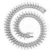 Brass Crystal Rhinestone Thorns Spike Cuban Link Chain Necklaces for Men FS-WG31A8F-02-4
