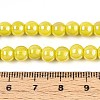 Electroplate Opaque Glass Beads Strands GLAA-T032-P6mm-AB16-4