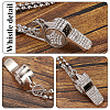CREATCABIN 1pc Stainless Steel Whistle Pendant Necklaces NJEW-CN0001-08-6