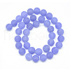 Natural White Jade Bead Strands G-R297-8mm-52-2