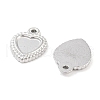 Non-Tarnish 304 Stainless Steel Pendant Cabochon Settings STAS-P364-08P-2
