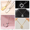 Beebeecraft 20Pcs 2 Colors Ion Plating(IP) 304 Stainless Steel Cable Chain Necklaces Set MAK-BBC0001-11A-6