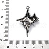 Gothic Rack Plating Alloy Pendants PALLOY-V002-12B-01-3