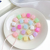 Opaque Acrylic Beads X-OACR-H038-16-1