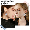 SUNNYCLUE 60Pcs 3 Styles Plastic U Type Clip-on Earring Findings STAS-SC0007-59-5