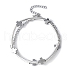 Brass Tube Beads Bracelets for Women BJEW-JB11589-02-2