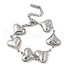 304 Stainless Steel Link Bracelets for Women BJEW-Q041-01D-P-2