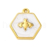 304 Stainless Steel Pendants STAS-V004-09G-03-1