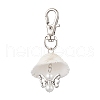 Angel Alloy & Natural Shell Pendant Decorations HJEW-JM02016-03-1
