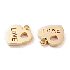 Ion Plating(IP) 304 Stainless Steel Charms STAS-Y002-01G-2
