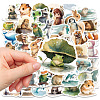 50Pcs Waterproof PVC Animals Stickers Set PW-WG70564-01-3