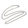 201 Stainless Steel Curb Chain Necklaces for Men NJEW-Q336-08A-P-3