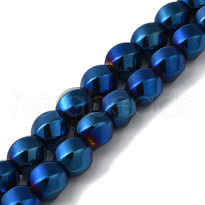 Electroplated Non-Magnetic Synthetic Hematite Beads Strands G-P518-05F-01-1