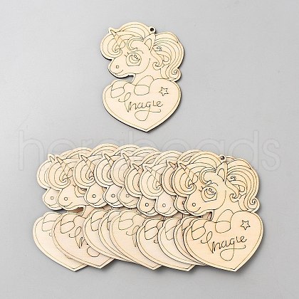 Unicorn Unfinished Wood Pieces WOOD-CJC0007-04G-1