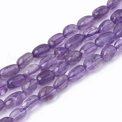 Natural Amethyst Beads Strands G-T064-43A-1