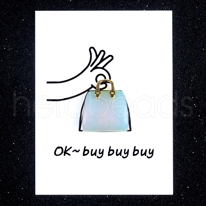Synthetic Opalite Handbag Display Decorations PW-WG140F5-23-1