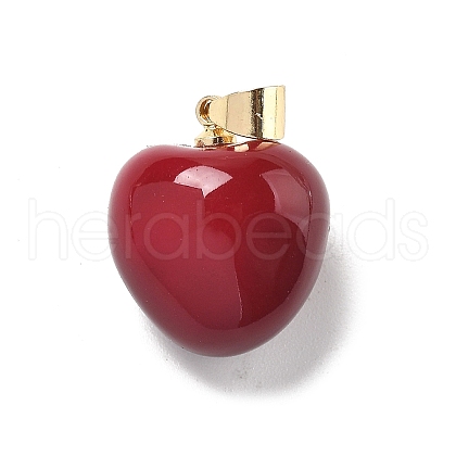 Brass Enamel Pendants KK-L288-49A-1