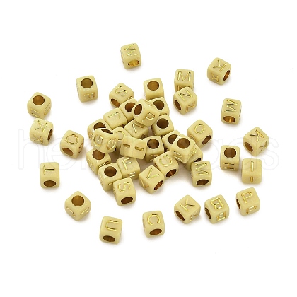 Opaque Acrylic Beads OACR-H046-01C-1
