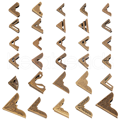   120Pcs 30 Styles Iron Corner Protector FIND-PH0018-42-1