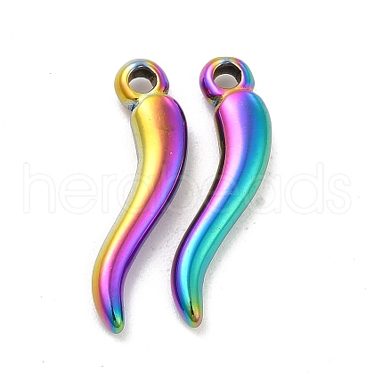 Ion Plating(IP) 304 Stainless Steel Pendants STAS-B032-05MC-1