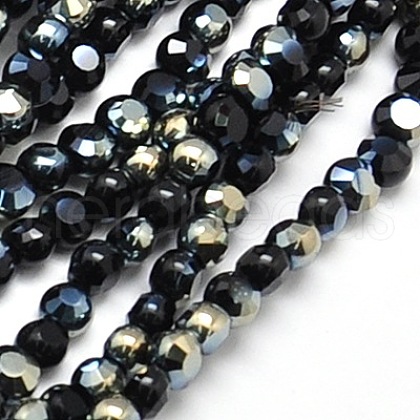 Electroplate Glass Beads Strands EGLA-A002-4mm-H24-1