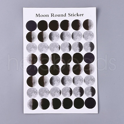 Polka Dot Pattern Decorative Labels Stickers DIY-L037-A01-1