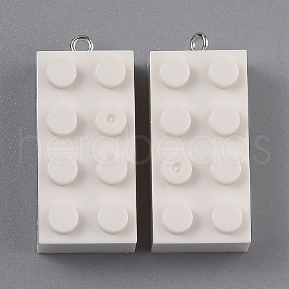 Opaque Acrylic Pendants MACR-B0001-02O-1