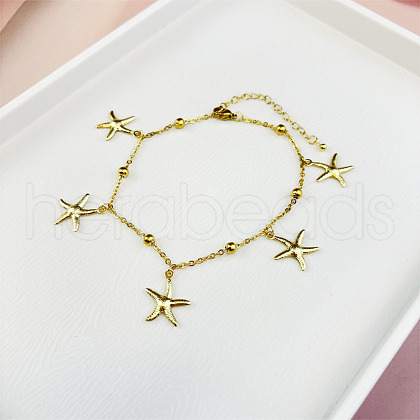 Stainless Steel Ocean Aniamls Charm Anklets WGE5C5C-02-1