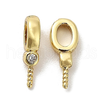 Brass Micro Pave Cubic Zirconia Cup Pearl Peg Bails Pin Pendants KK-S397-01A-1