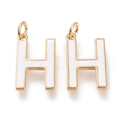 Brass Enamel Pendants KK-R139-04H-1