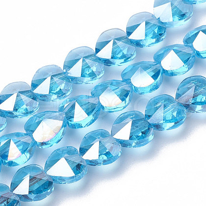 Electroplate Glass Beads EGLA-Q091-14mm-A10-1