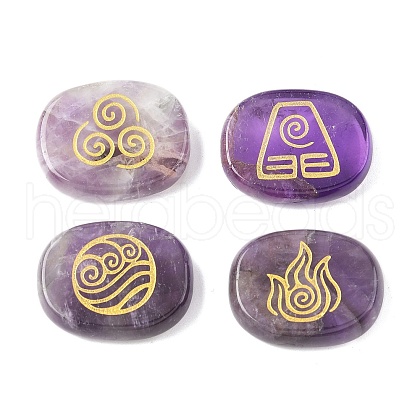 4Pcs 4 Styles Natural Amethyst Display Decorations G-F786-02B-01-1