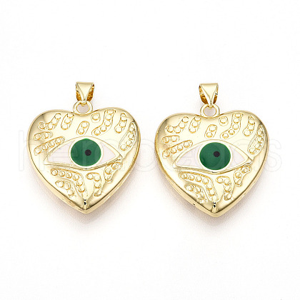 Brass Resin Pendants KK-T070-102-1