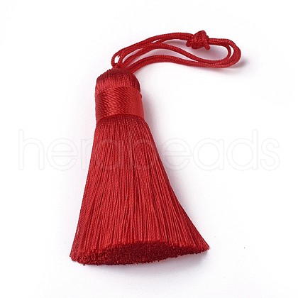 Polyester Tassel Big Pendants HJEW-K030-A-15-1