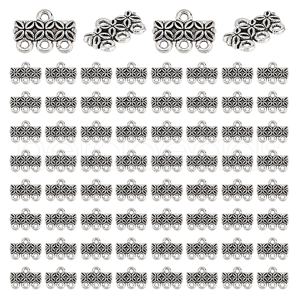   80Pcs Tibetan Style Zinc Alloy Chandelier Components Links FIND-PH0023-04AS-1
