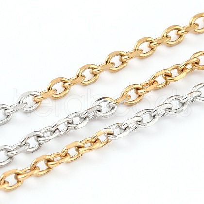 Two Tone 304 Stainless Steel Cable Chains CHS-B001-14-1