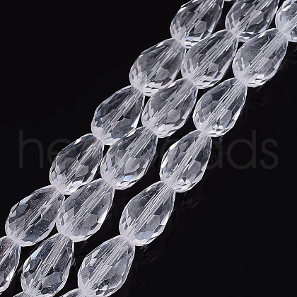 Glass Beads Strands GLAA-R024-15x10mm-12-1